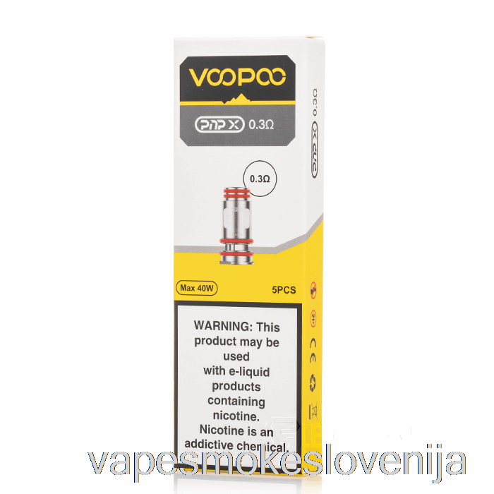 Vape Petrol Voopoo Pnp-x Nadomestne Tuljave 0,3 Ohm Pnp-x Tuljave